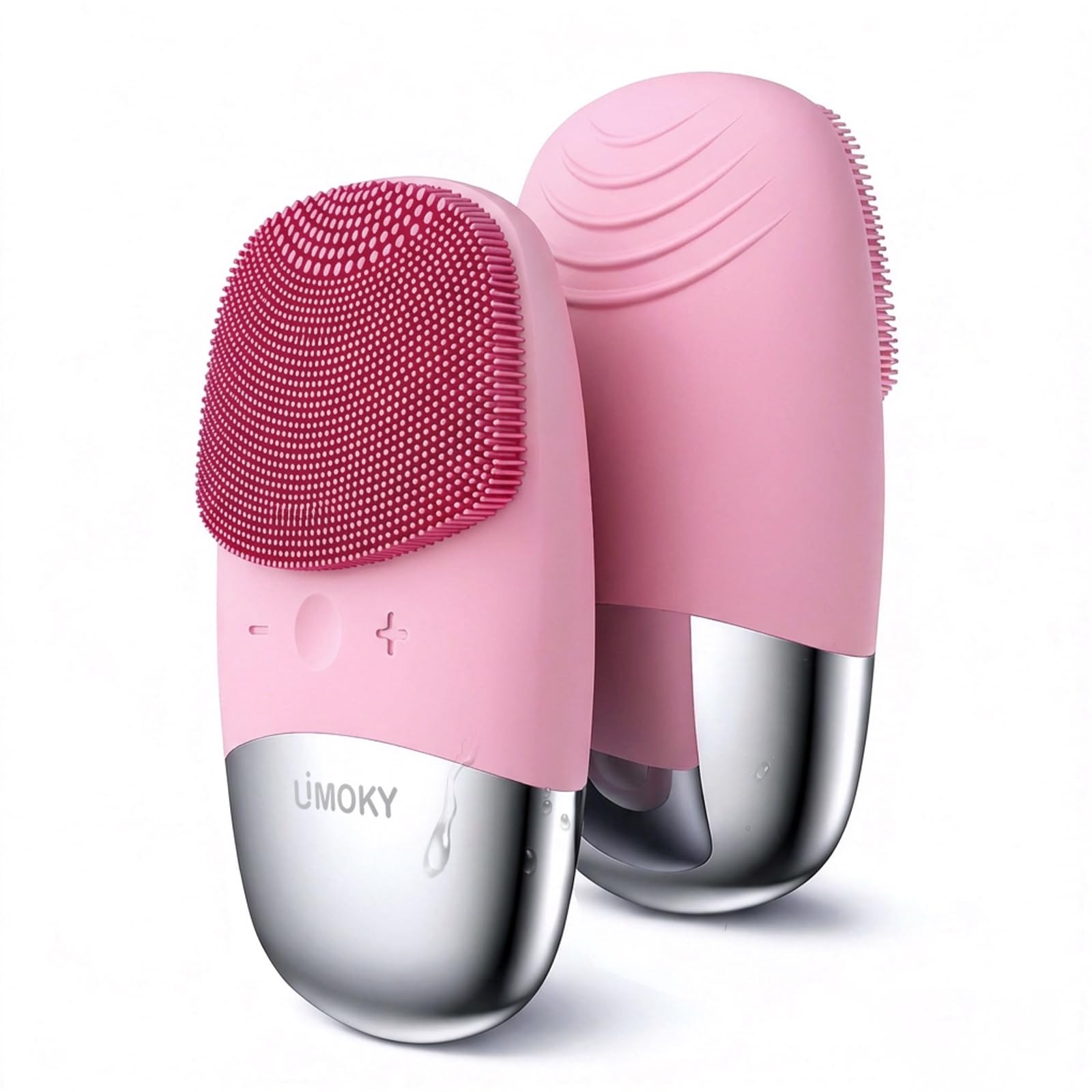 Facial Cleansing Brush, 3-in-1 Electric Silicone Face Scrubber, Vibrating Mas…