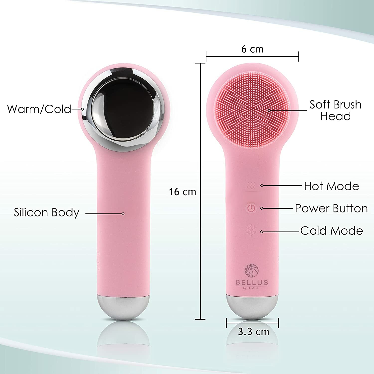 Silicone Facial Cleansing Brush – 3 in 1 Rechargeable Silicone Cleansing Brush