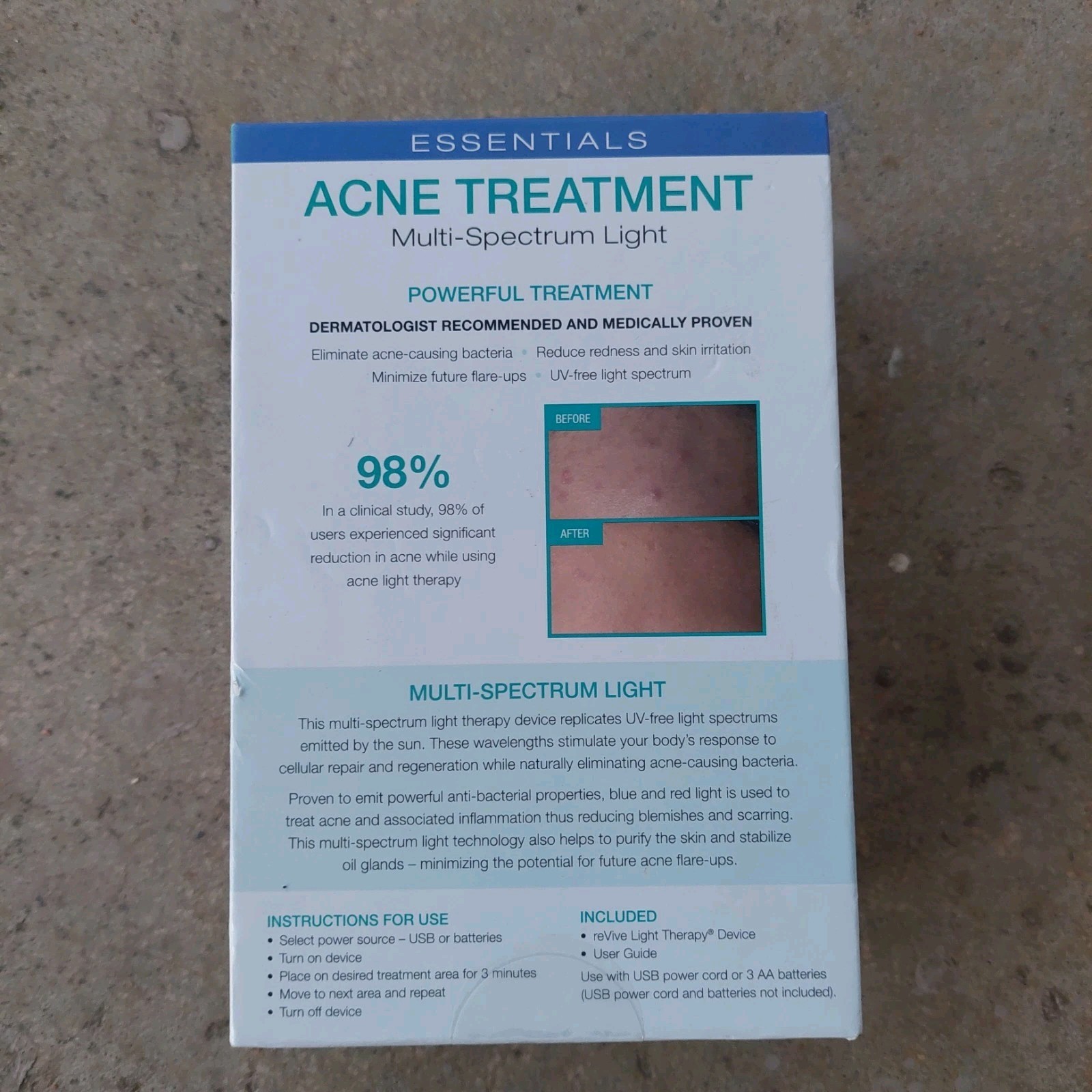 ReVive Light Therapy Essentials For Acne Treatment – Multi Spectrum Light