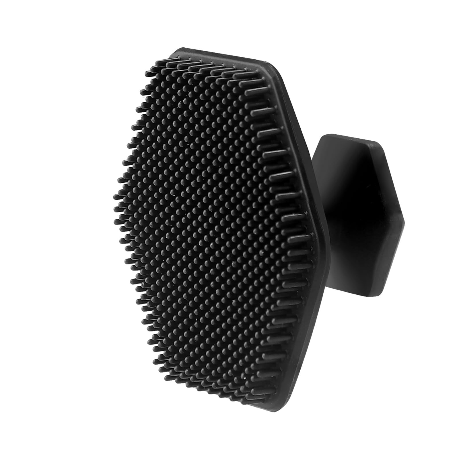 3 Pack Silicone Face Scrubber for Men, Emptycolor Beard Grey Black Brown