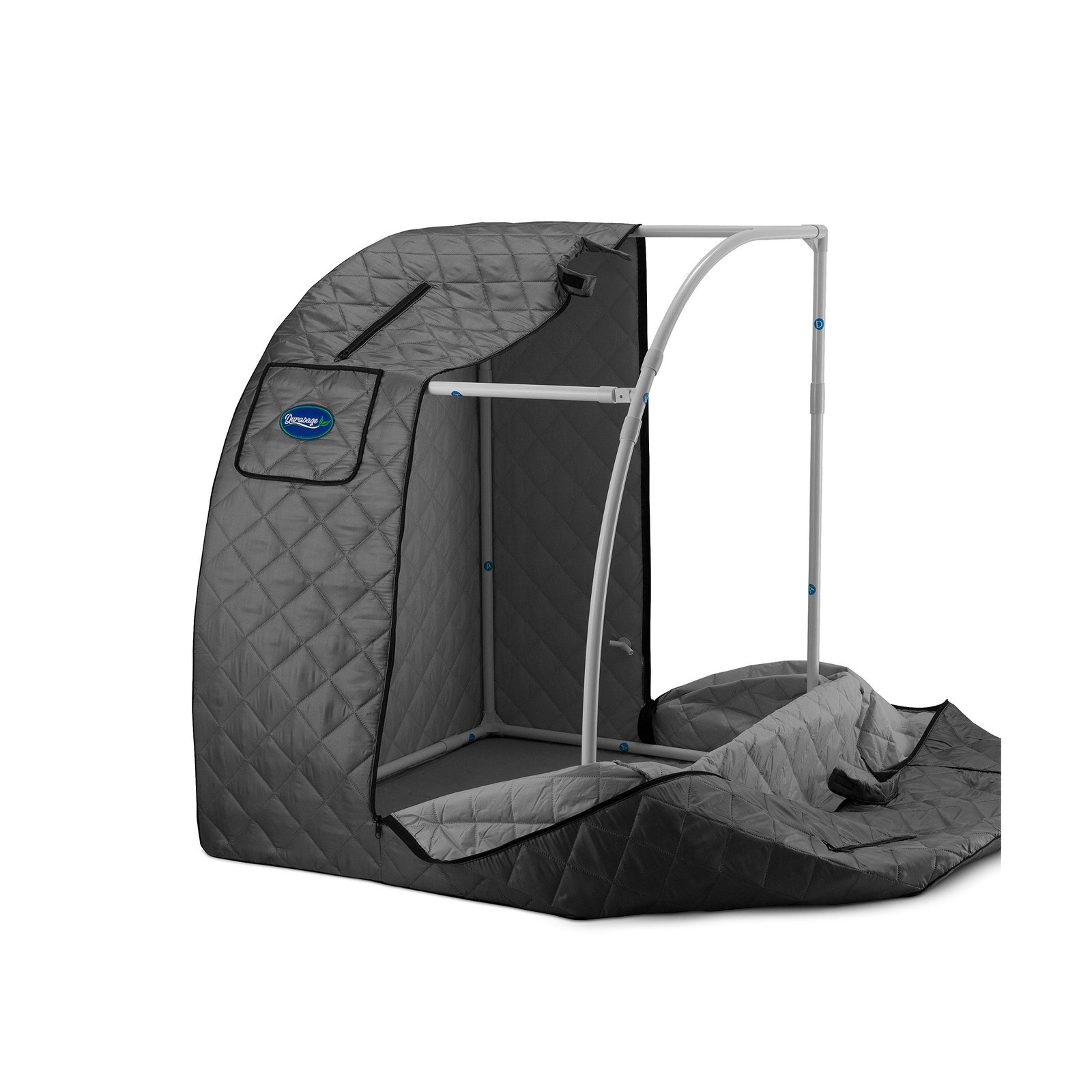 Portable Sauna Spa, 800W, 60Min Timer, Access, Foldable w/ Chair, Indoor