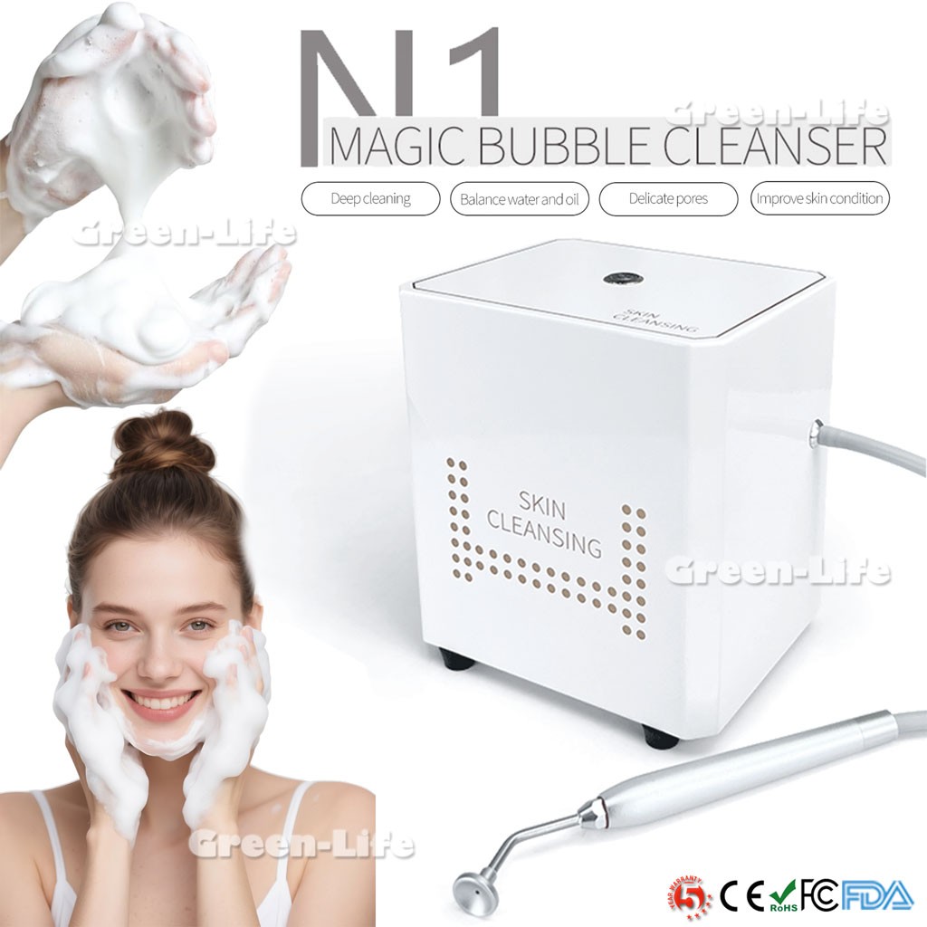 Magic Oxygen Bubble Machine Skin Cleaning Beauty Salon Facial Deep Clean Tender