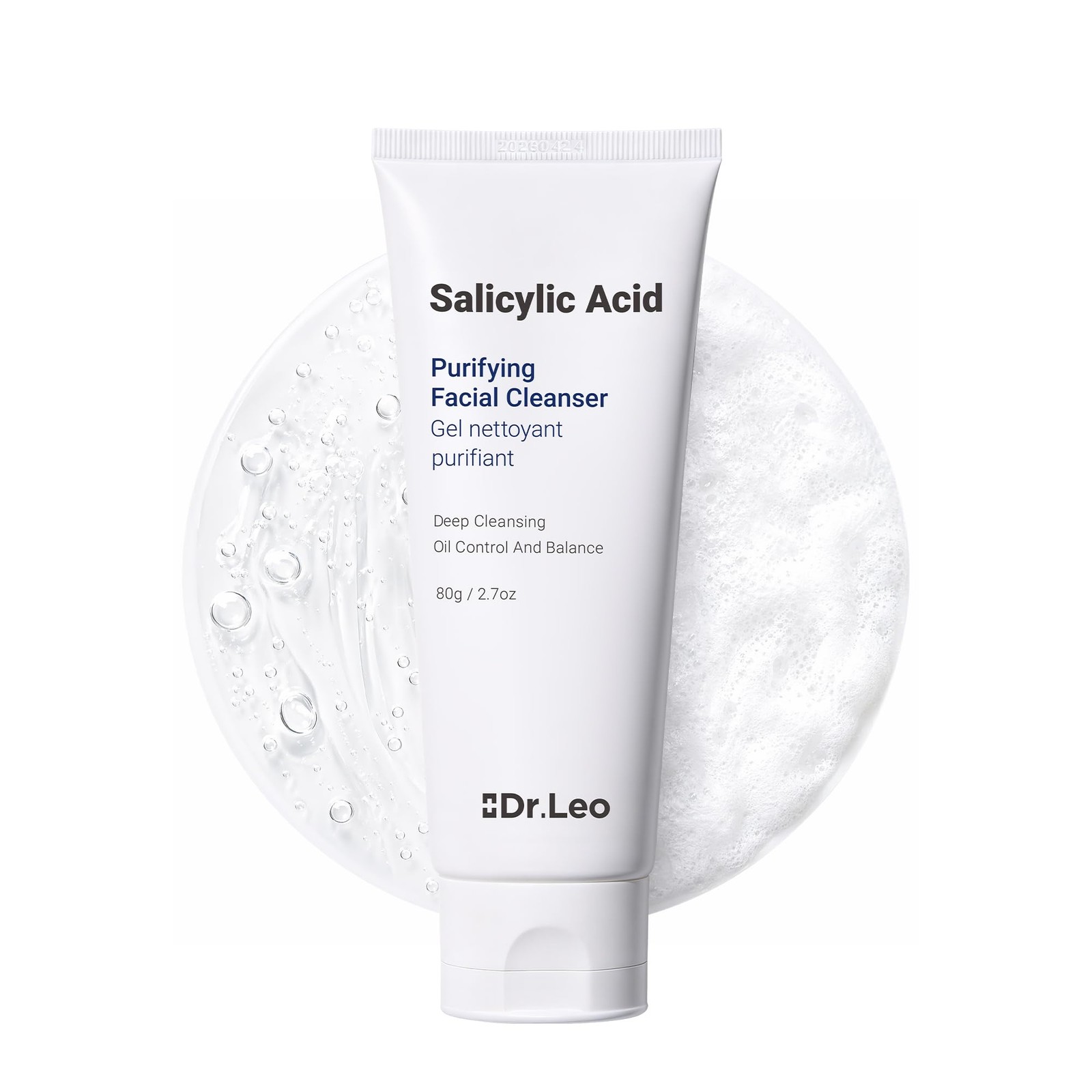Dr.leo 1.8% Salicylic Acid Cleanser, Acne Face Wash for Oily Skin – clear