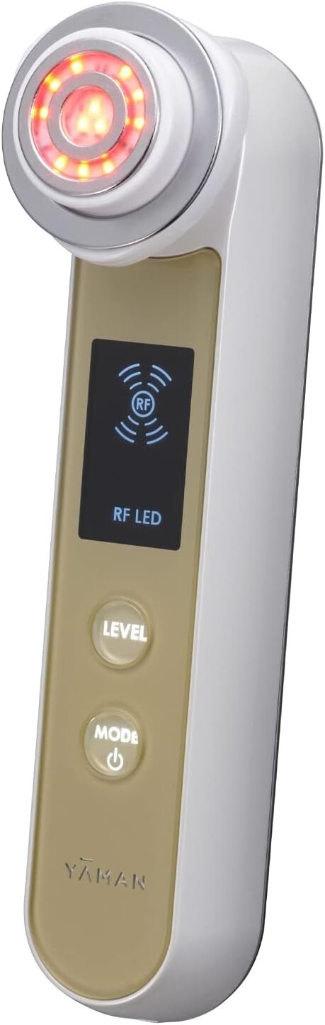YA-MAN Facial Equipment RF Radio Wave Beaute Photo PLUSEX Champagne Gold HRF-20N