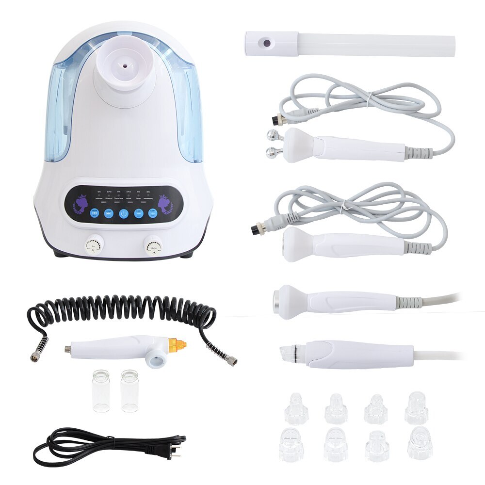 6In1Oxygen Hydro Dermabrasion MachineSteam Deep Facial Cleaning Skin Care Device