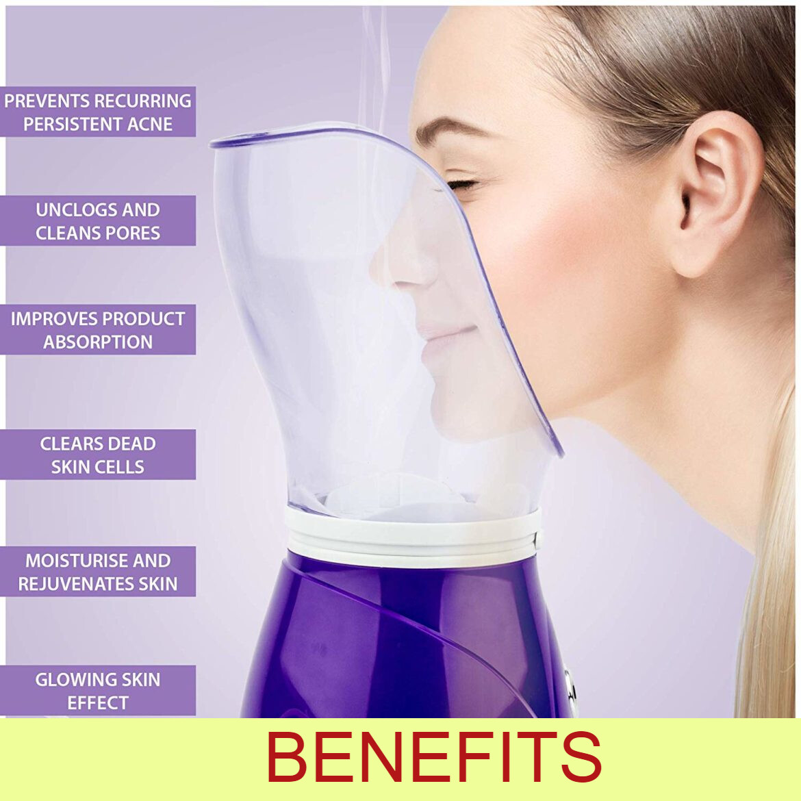 STEAMER FACIAL FACE SKIN SPA SPRAYER DAILY STEAM ACNE PORES REMOVER HEALTHY LIFE