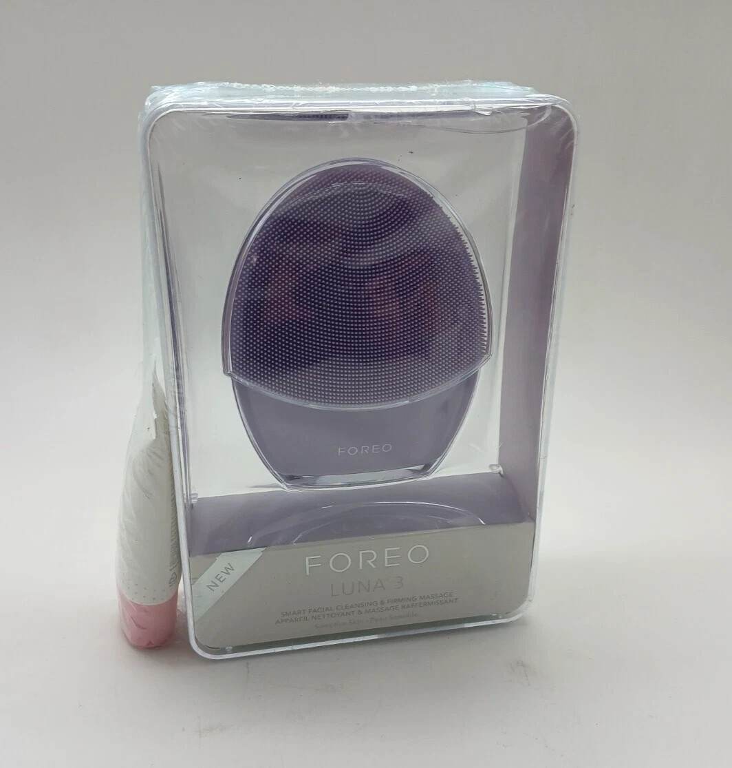 FOREO LUNA 3 Smart Facial Cleansing Massager Normal Skin Purple Factory Sealed