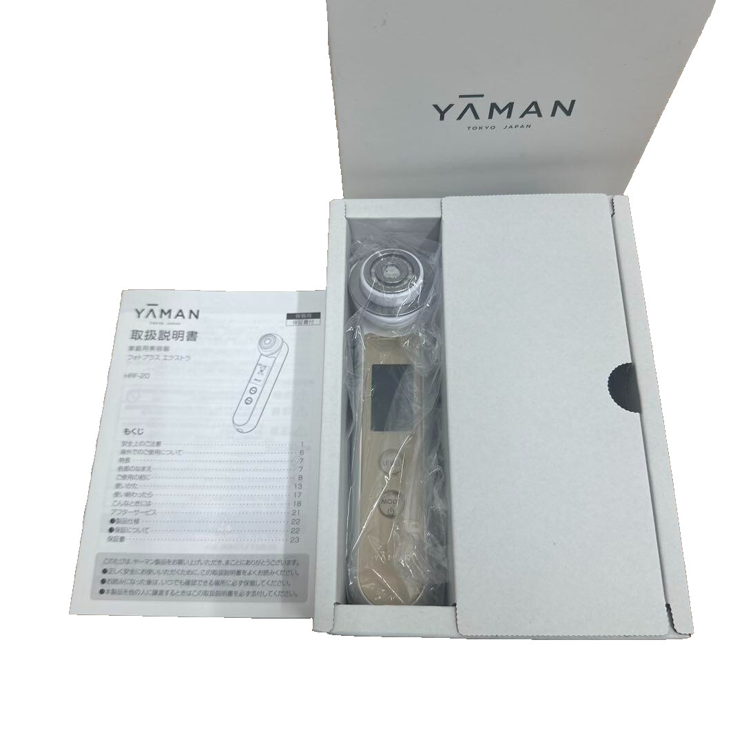 YA-MAN Facial Equipment RF Radio Wave Beaute Photo PLUSEX Champagne Gold HRF-20N