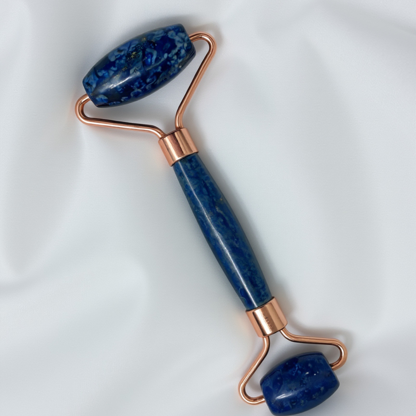 Lapis Lazuli Facial Roller, Natural Stone Skincare, Afghanistan