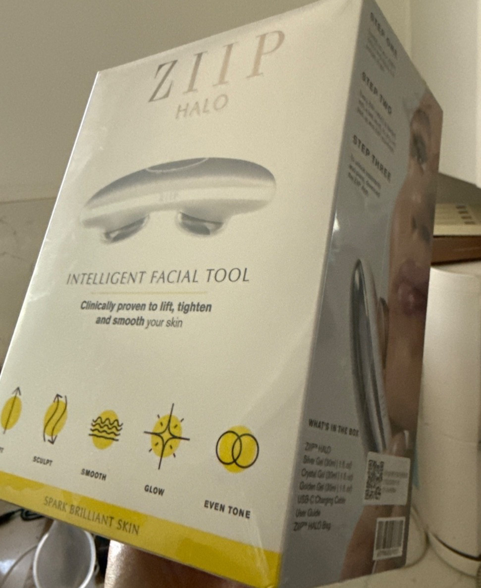 New in Box ZIIP Halo Microcurrent Facial Toning Device