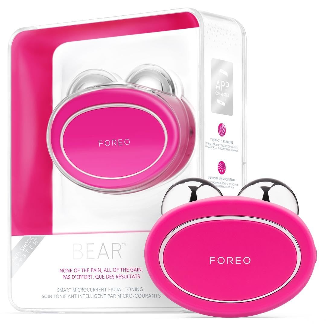 FOREO Bear Microcurrent Facial Device – Face Sculpting Tool – Instant Face Lift