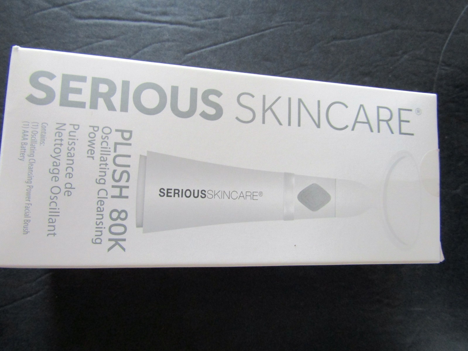 2 New Serious Skin Care Plush 80K Oscillating Cleansing Power Facial Brush NIB