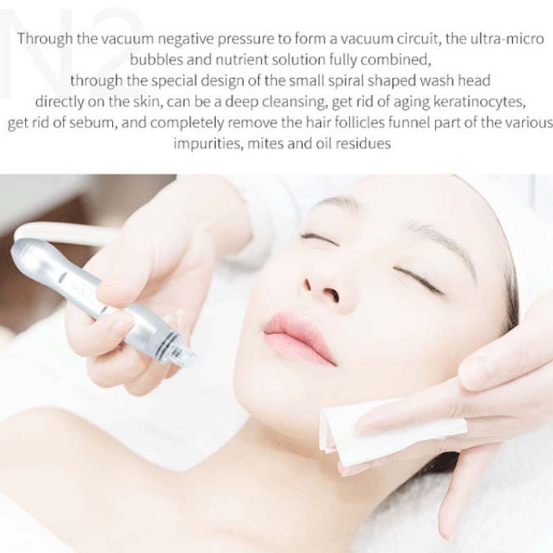Portable Hydrodermabrasion Face Care Black Head Removal Aqual Peeling Device