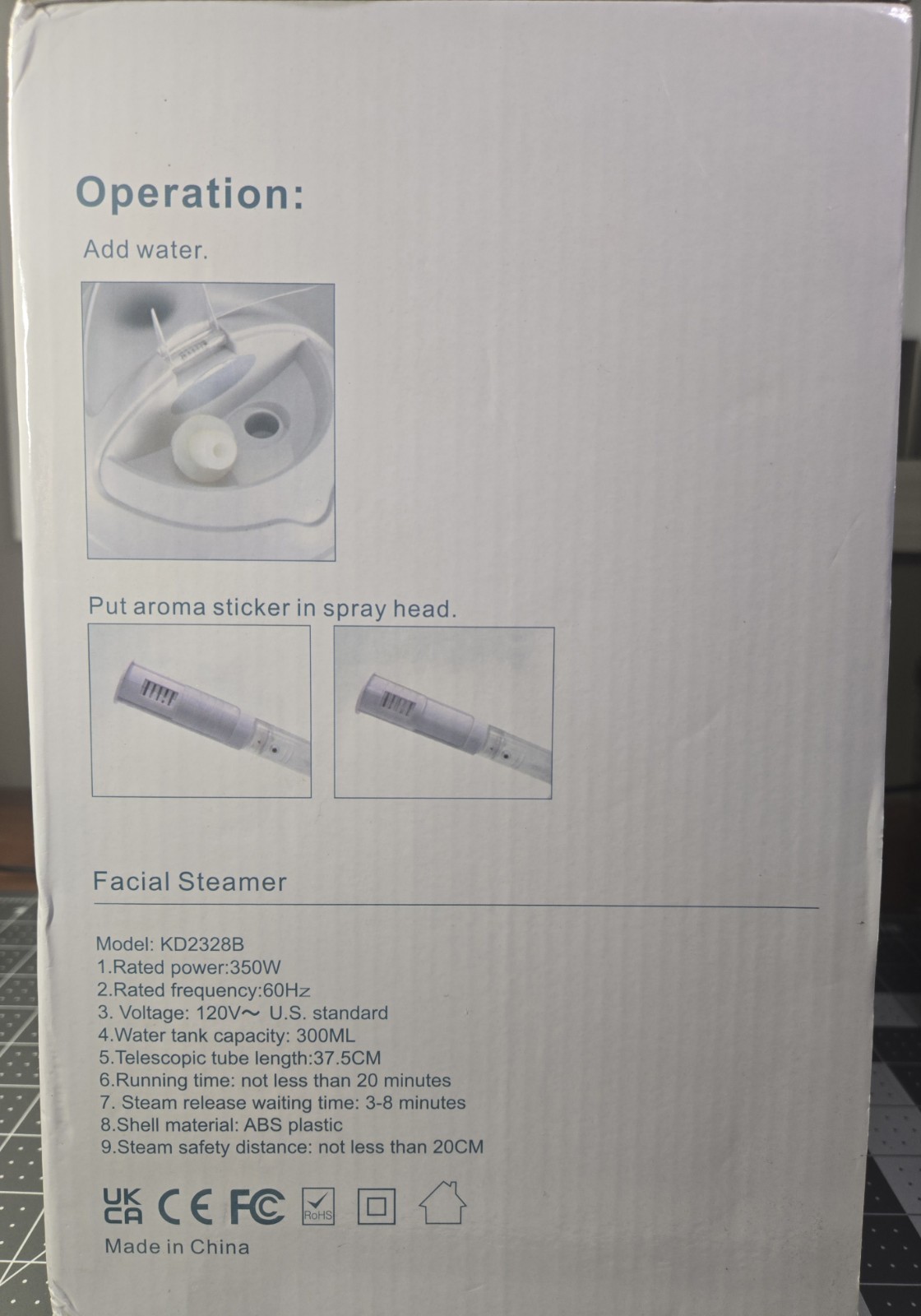 Facial Steamer – FULOG Ionic Face Steamer teloscopic Tube 14.76 in NIB