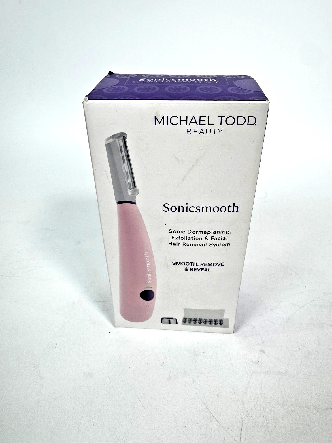 Michael Todd Sonicsmooth Dermaplaning Facial Hair Remover Pink 8 Tips
