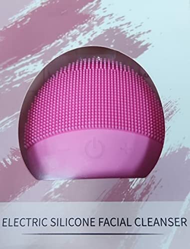 Electric Silicone Facial Cleanser Brush Soft Silicone Waterproof Vibrating NEW