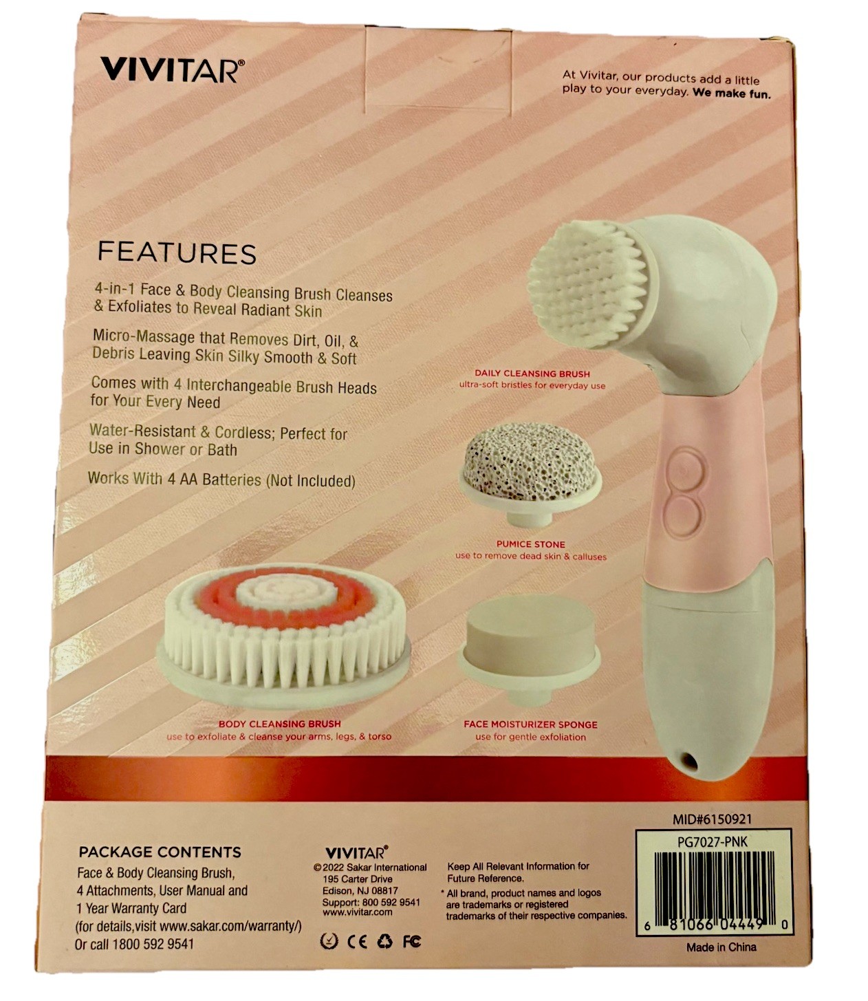 Vivitar Complete Face & Body Cleansing Brush