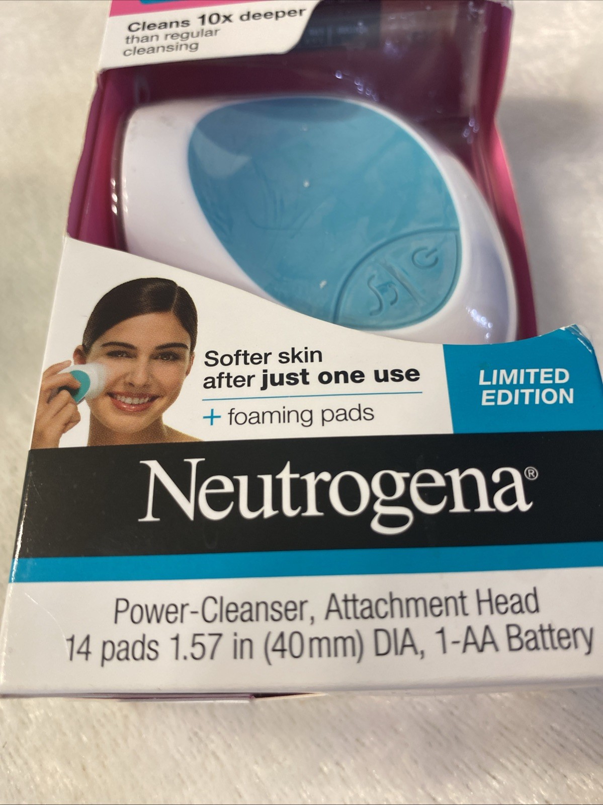 RARE NEW Neutrogena Wave 2-Speed Limited Edition Discontinued with Pads