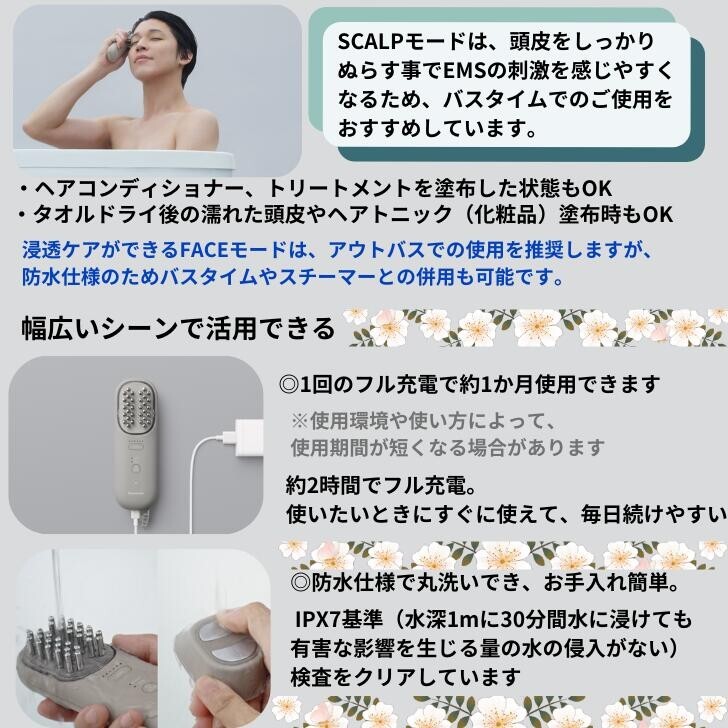 Panasonic Lift Care Facial Equipment Waterproof EMS Vitalift Brush EH-SP60-H NEW
