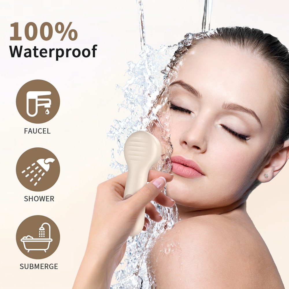 NEXPURE Silicone Facial Cleansing Brush 3 Modes Heated Massage IPX7 Waterproof