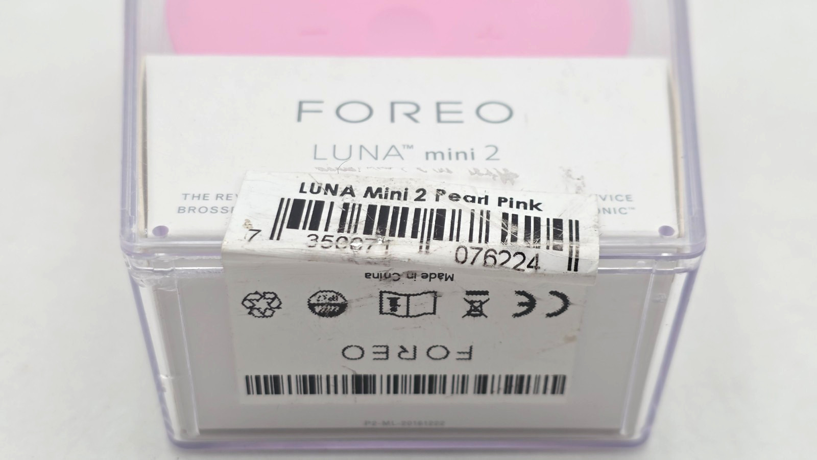 Foreo Luna Mini 2 Electric Facial Cleansing Brush Pearl Pink USB Device Open Box