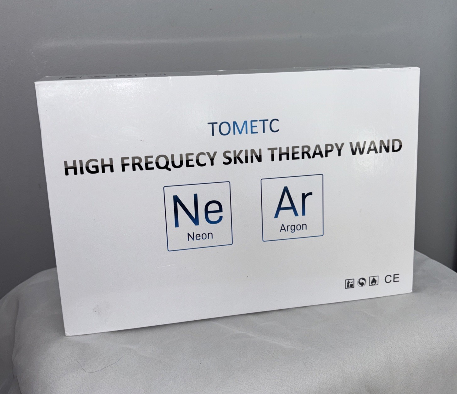 Houzzi High Frequency Skin Therapy Wand 4PC Neon ARgon Facial Device Skin Care