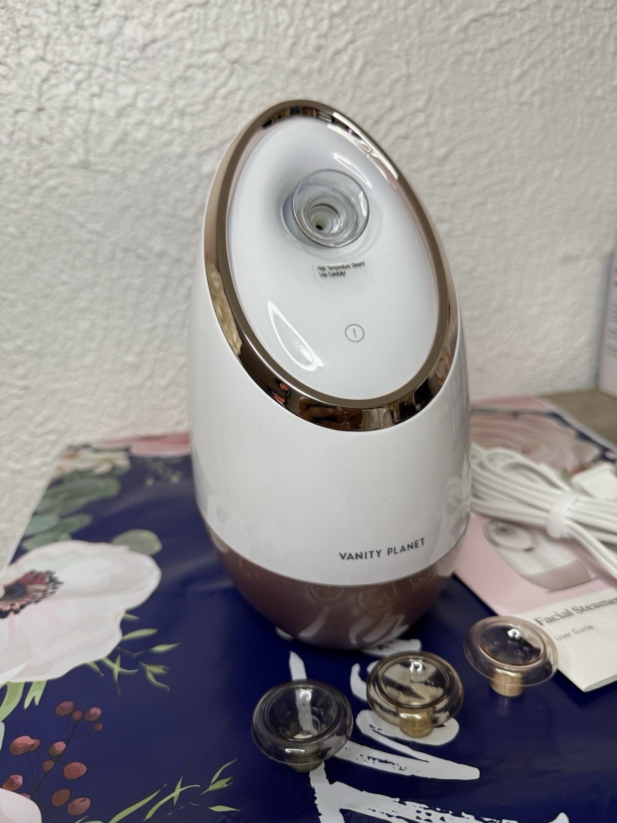 Vanity Planet Aira Ionic Facial Steamer Pore Cleaner Detoxifies/Moisturizer NEW