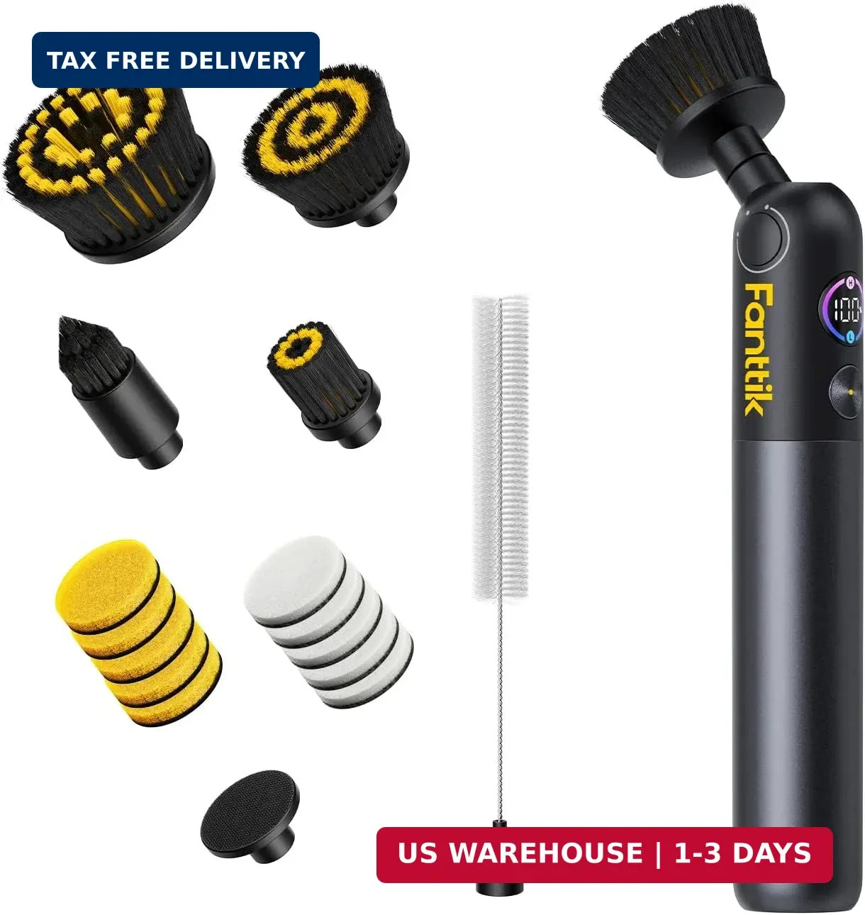 Fanttik Flip G10 Nano HomeCare Cordless Electric Spin Scrubber, 360° High-Torque