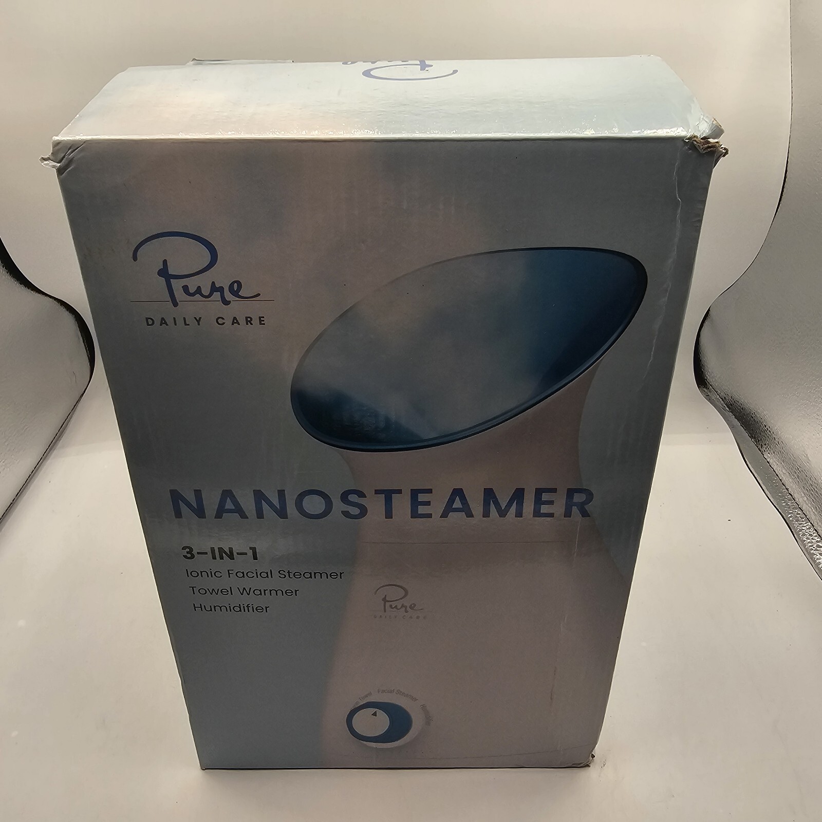 Pure Daily Care NanoSteamer Large 3-in-1 Nano Ionic Facial Steamer with 5 Piece