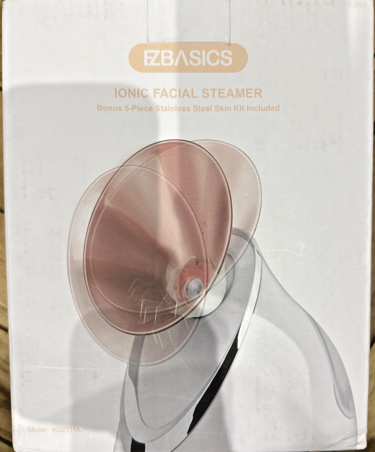 EZBASICS Ionic Facial Steamer KD2331A Warm Mist Spa Skin Kit New Open Box