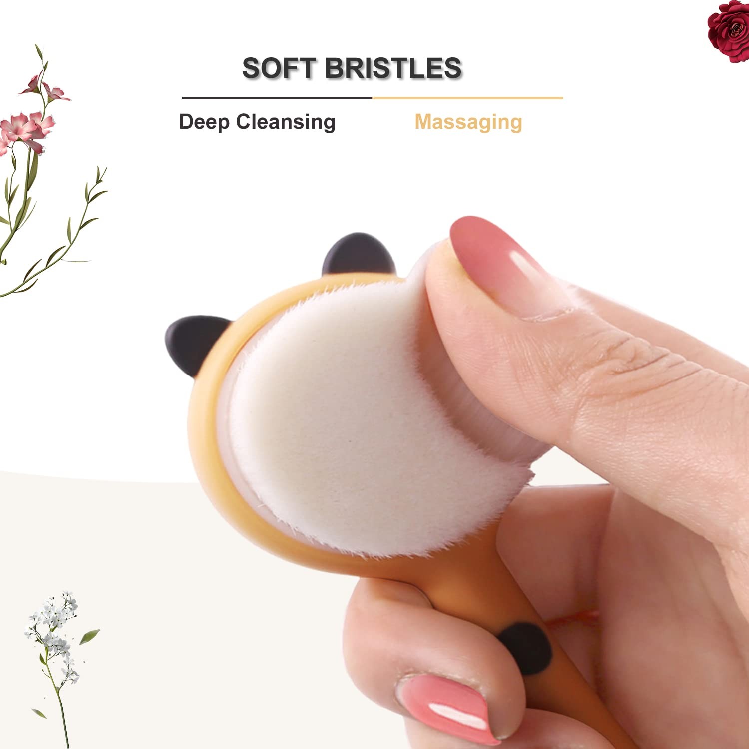 Face Brush Scrubber, Hysotok Facial Cleansing with Soft Yellow
