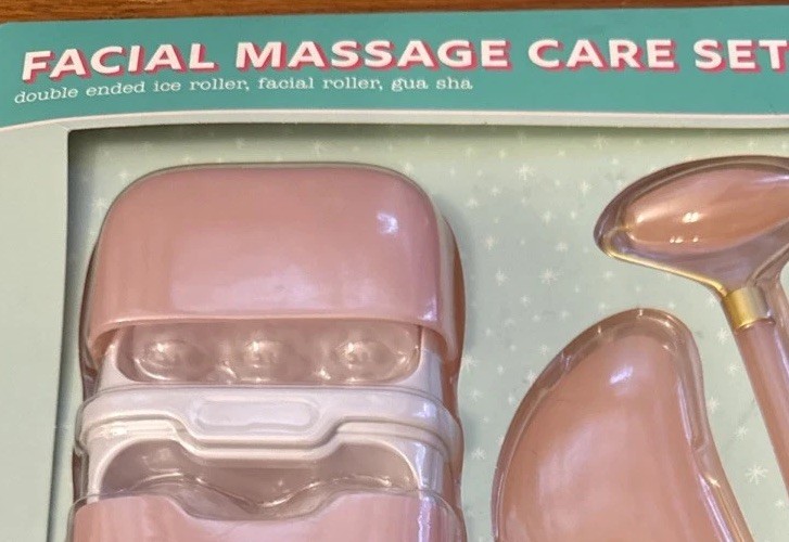 Vivitar Facial Set Pink Massage And Relax, 3-piece Set