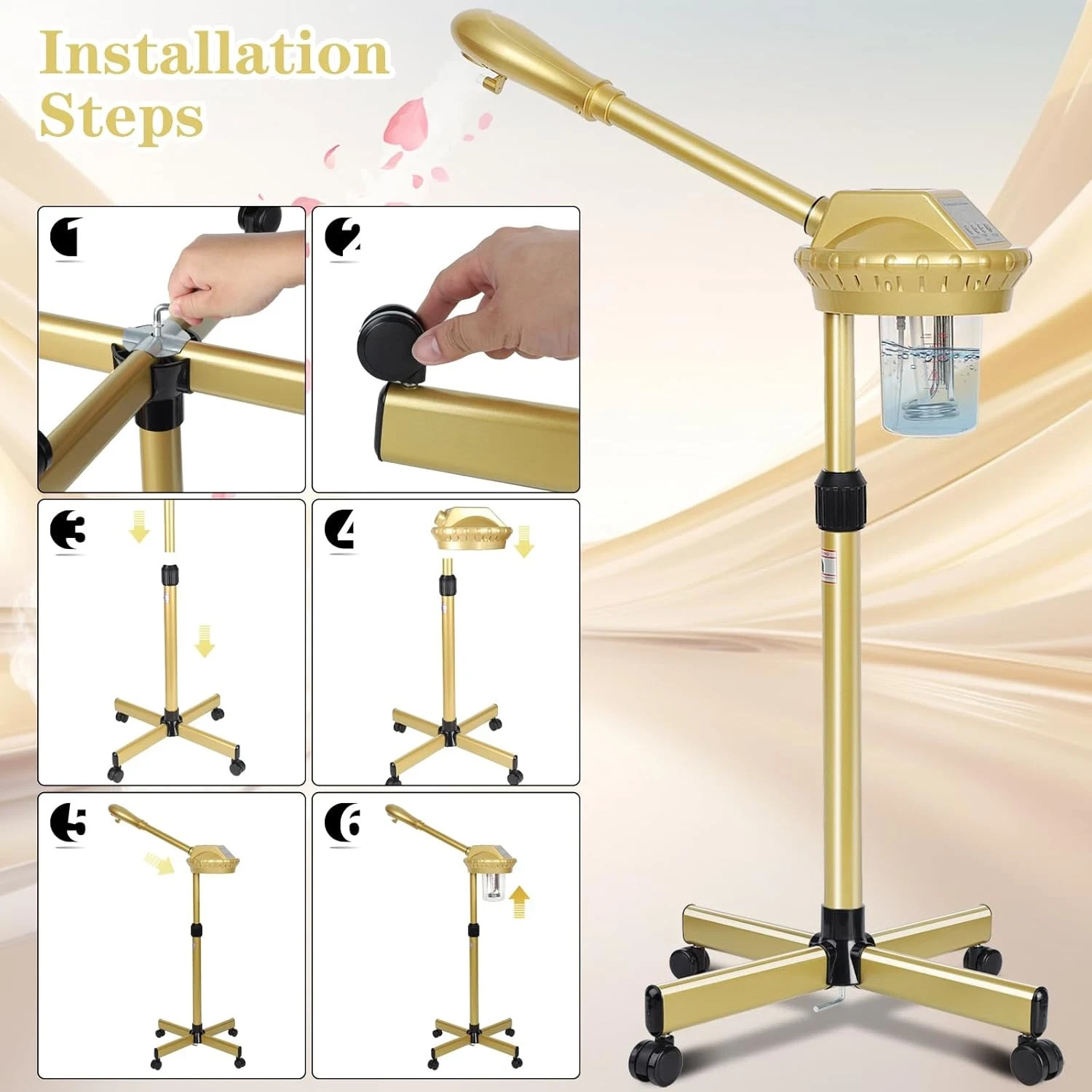 Facial Steamer, Professional Facial Steamer for Estheticians, Hot Mist & Timer F