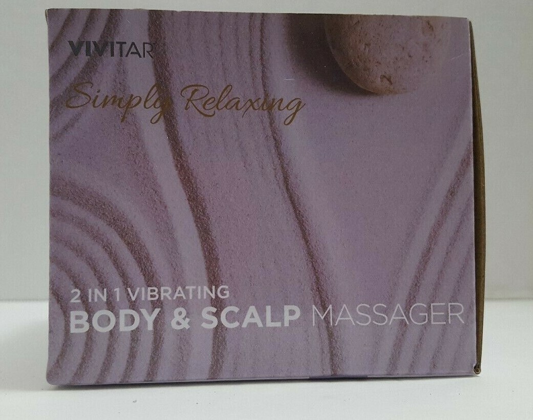 VIVITAR 2 in 1 Body & Scalp Vibrating Massager Simply Relaxing