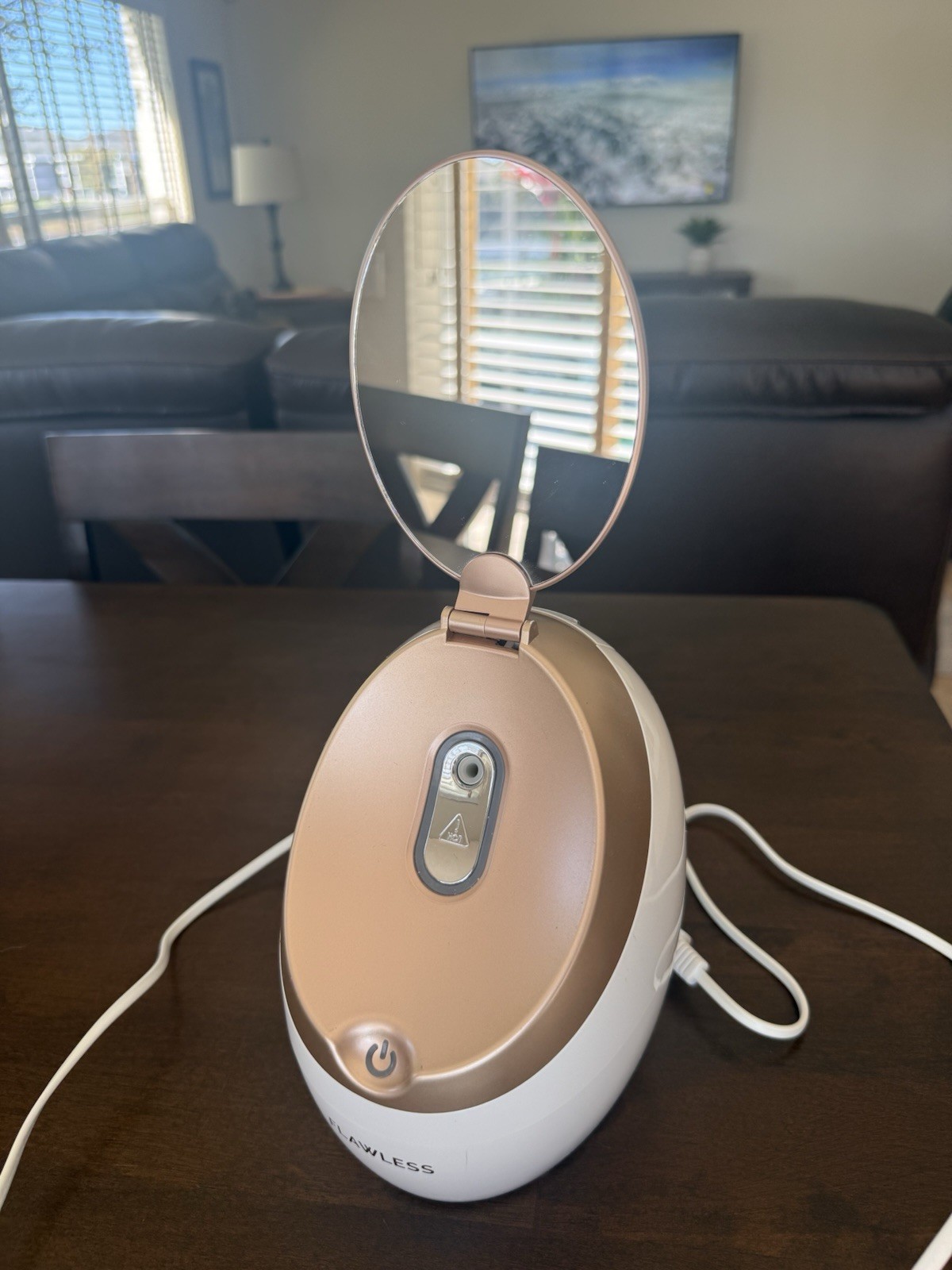 Flawless Facial Steamer with Mirror | Rose Gold | Facial Steaming Device