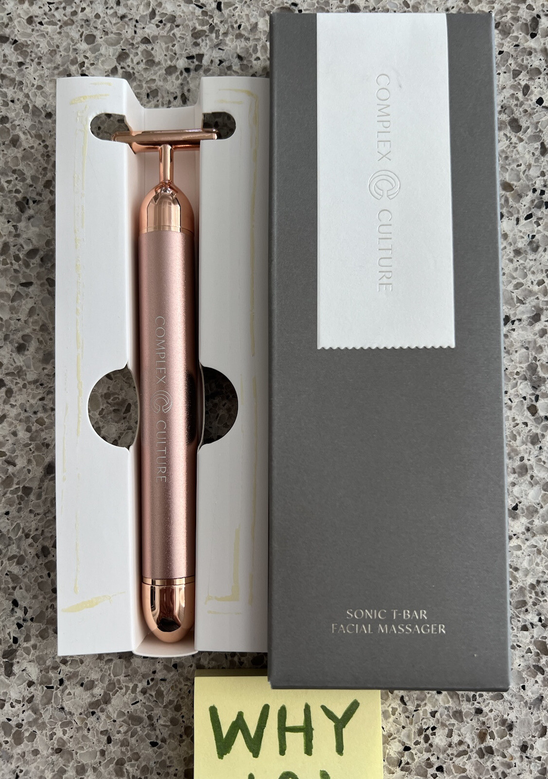 Complex Culture Sonic T-Bar Facial Massager Sonic Power SEALED BOX Retail $58