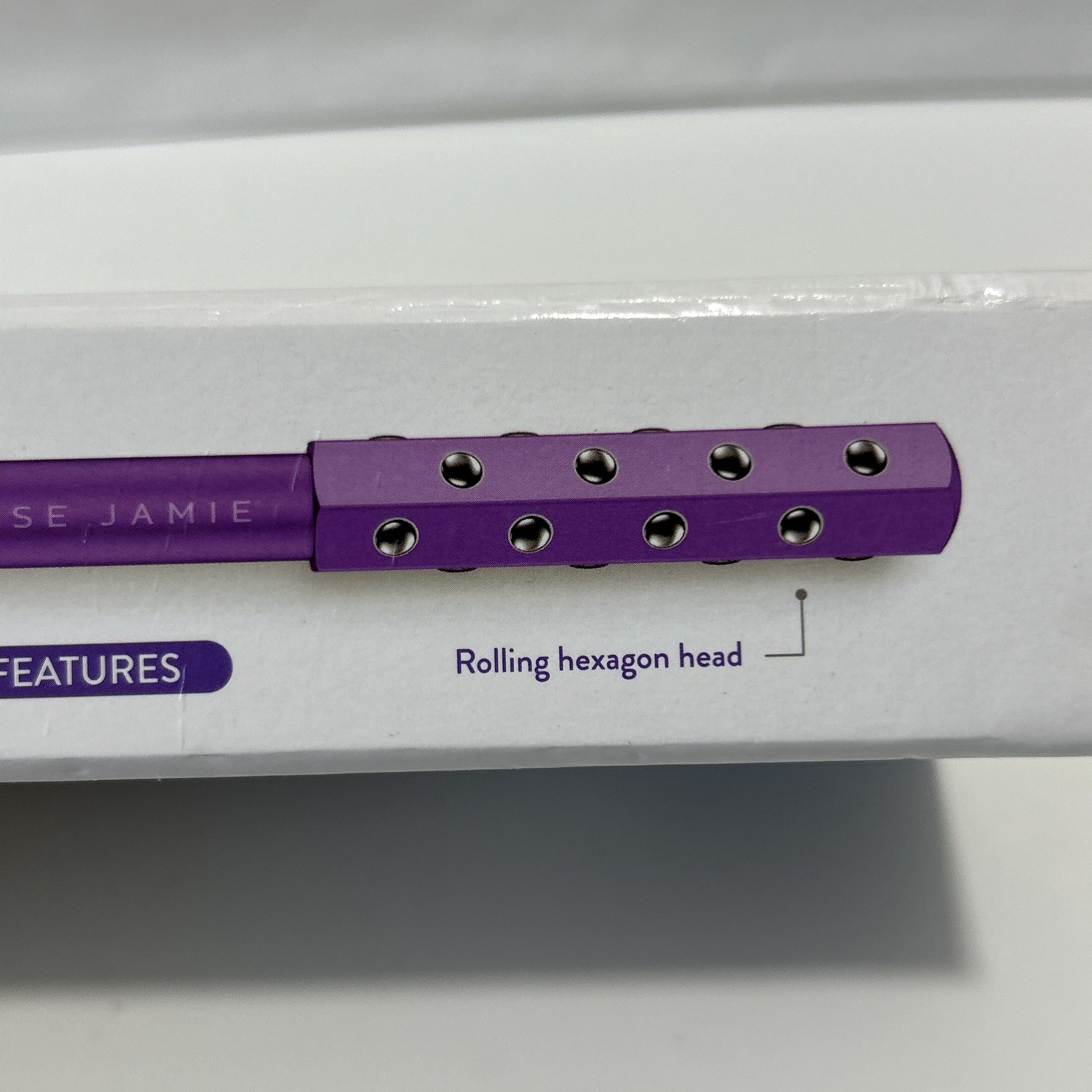 Nurse Jamie Uplift Massaging Beauty Roller “Purple” Uplift Tool 7-1/2” Aluminum