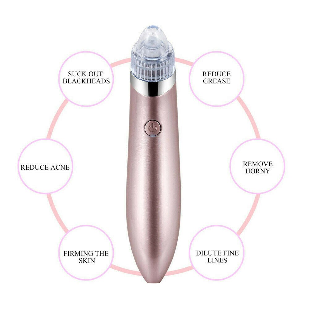 Electric Blackhead Vacuum & Pore Cleaner – Strong Suction, Acne & Pimple Remover