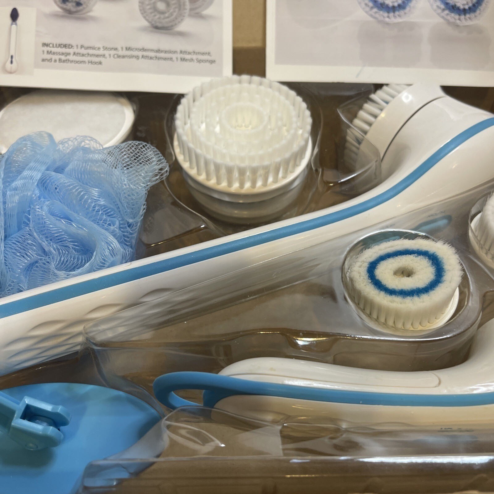 Spin Spa Spinning Spa Brush Facial Cleansing Brush Set with Attachments