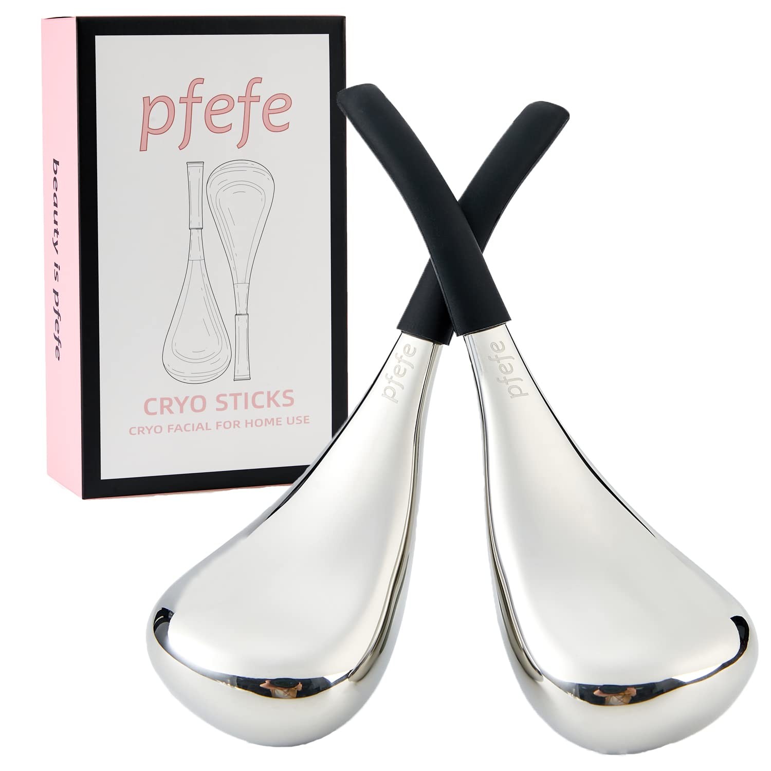 Ice Globes Facial Skin Care Tools for Women Face Eyes, Stainless Steel Face B…