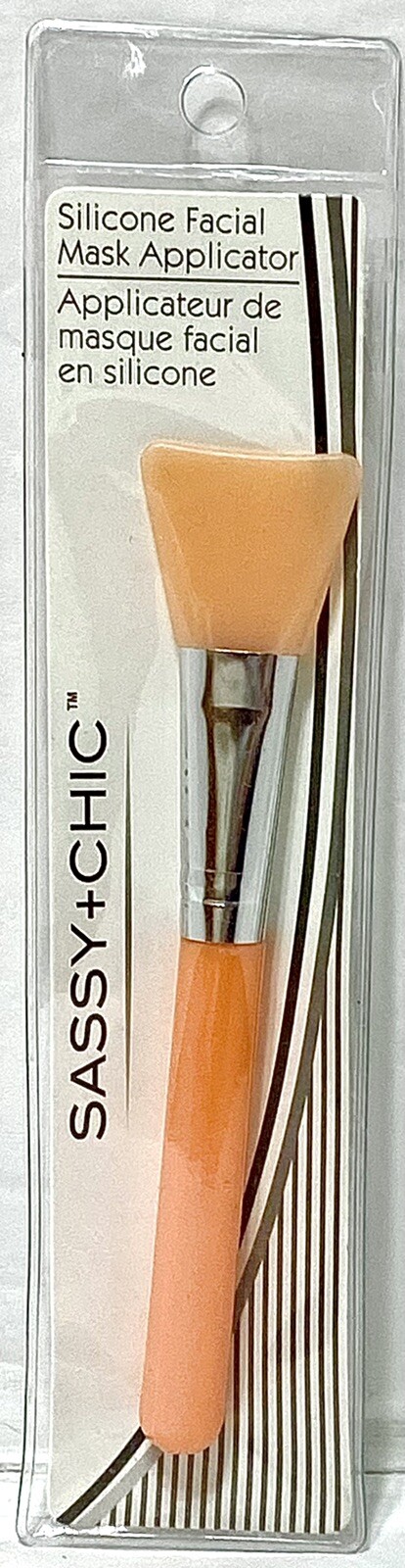 SASSY + CHIC Silicone Facial Mask Applicator Peach New Sealed