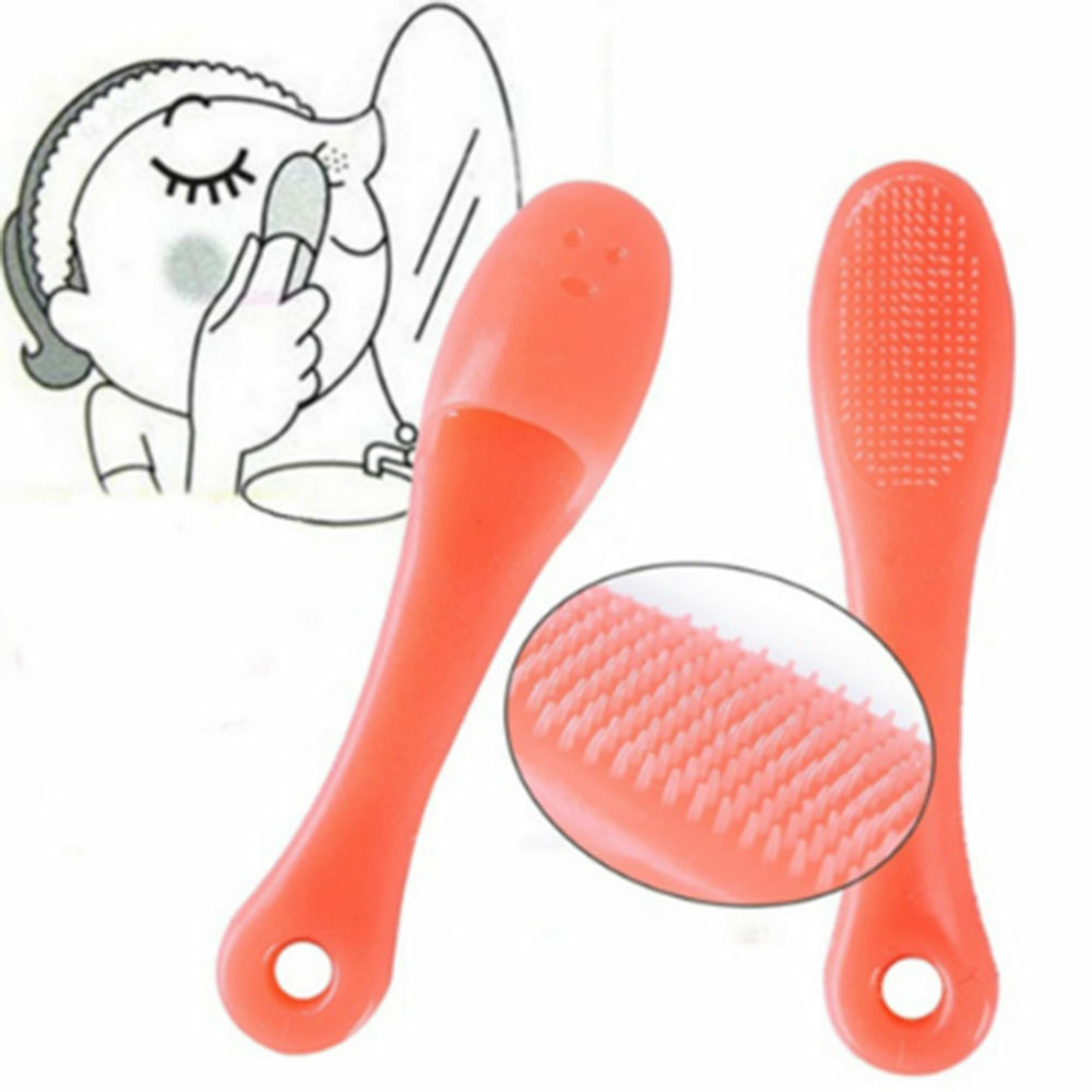 Brush Nose Face Pore Clean Blackhead Cleanser Scrub Finger Remover Silicon