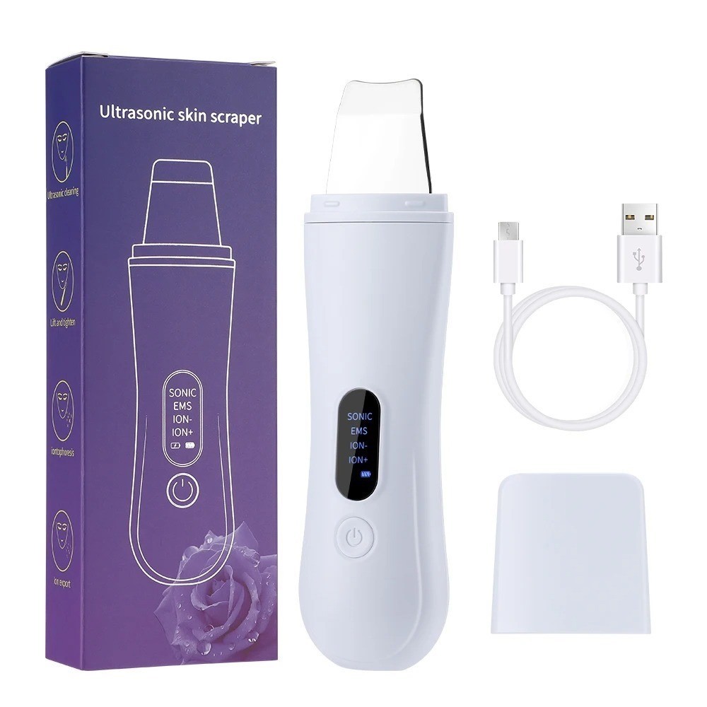 deep face cleansing 4 modes spatula skin scrubber skin care device NEW