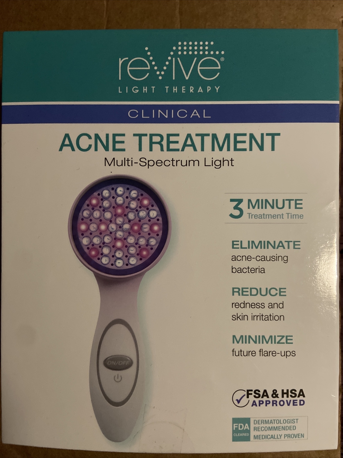 Revive Clinical Strength Light Therapy For Acne Treatment *NIB*