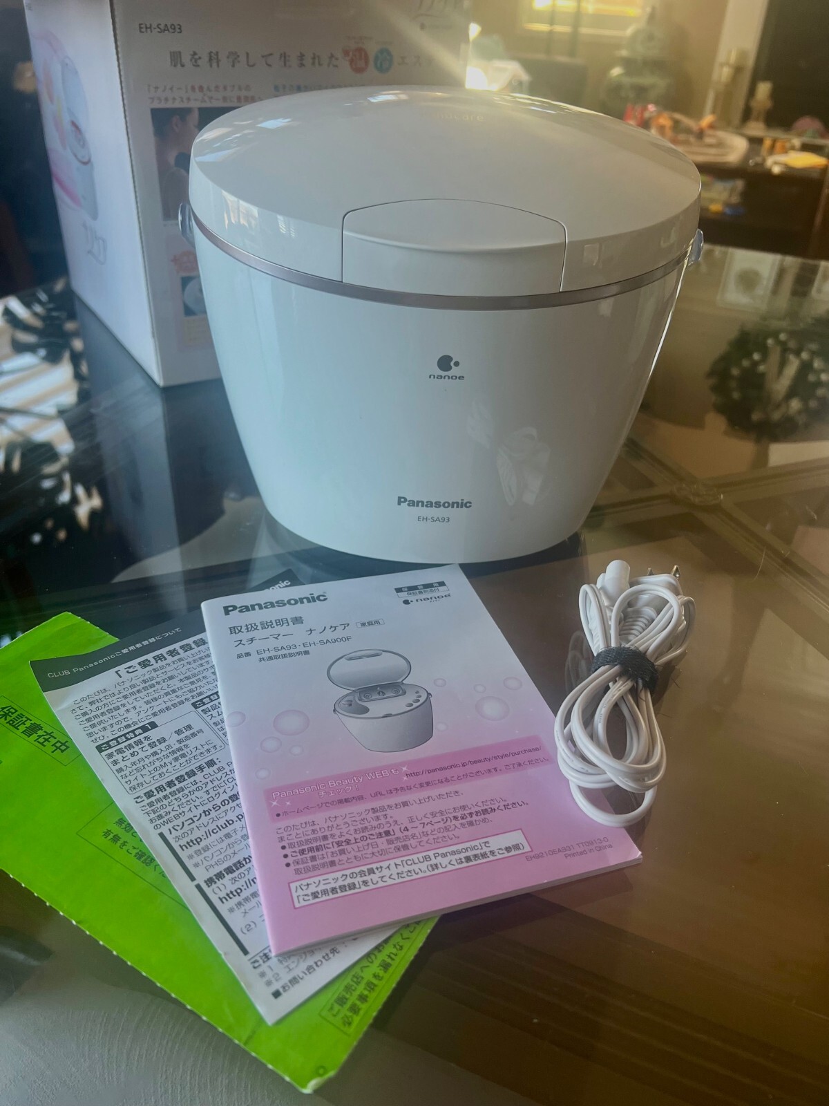 Panasonic EH-SA93-PN NanoCare Facial Skin Care Steamer – Mint Condition