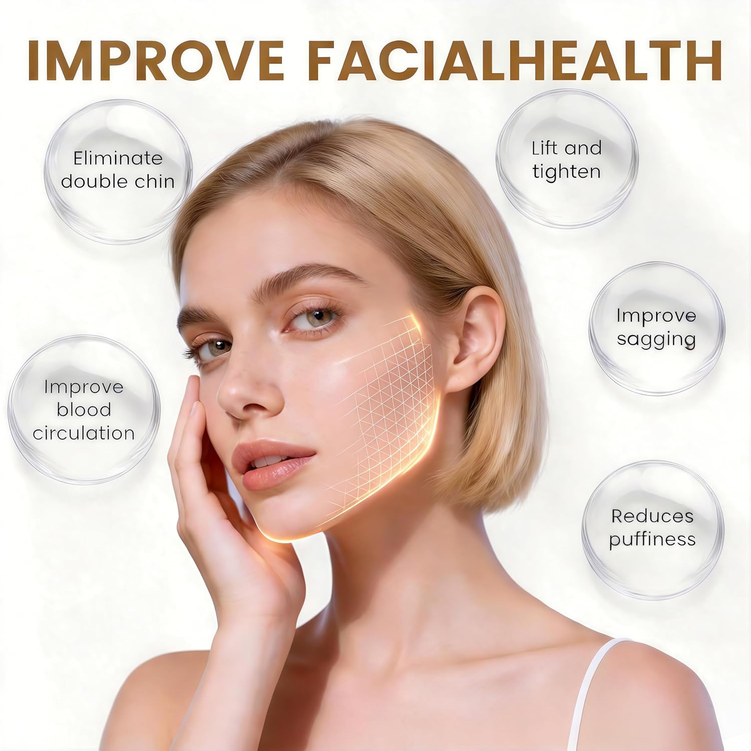 Lymphatic Contour Face Brush for Drainage & Sculpting – Manual Facial Massager R