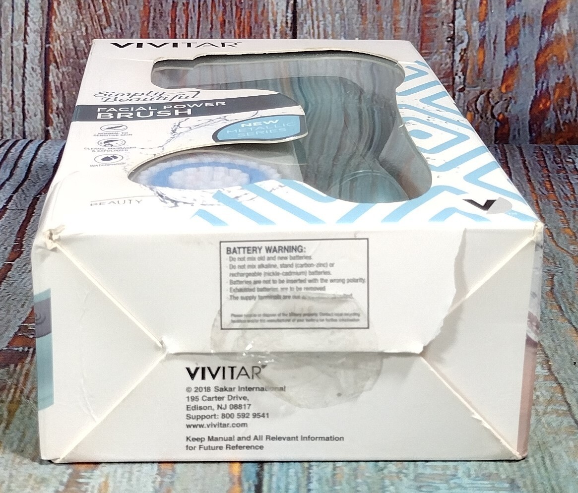 Vivitar Simply Beautiful Facial Power Brush – Metallic Series -GREEN- BRAND NEW