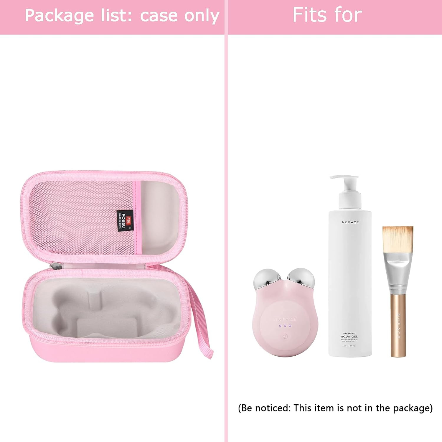 Hard Travel Case for Nuface Mini Starter Kit, Mini Microcurrent Facial Device…