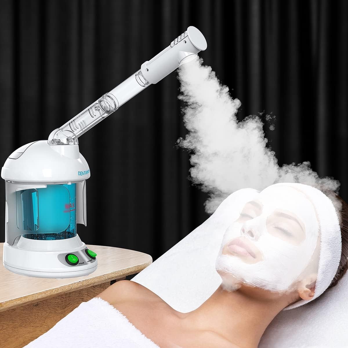 DENFANY 2 in 1 Hair Steamer Facial Steamer Nano Ionic
