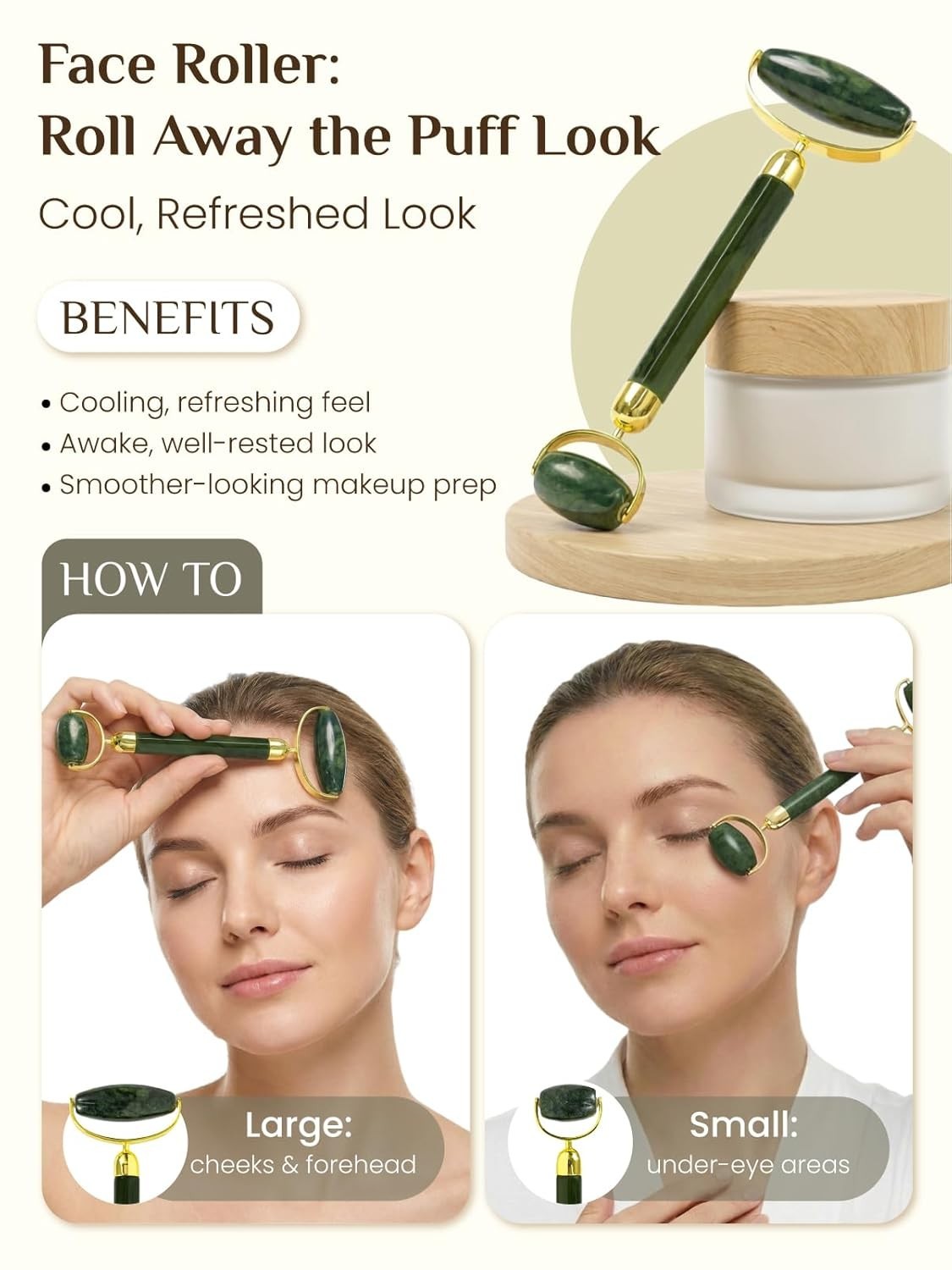 Face Roller Set Skin Care Tools Cleansing Brush Silicone Pads Travel Bag